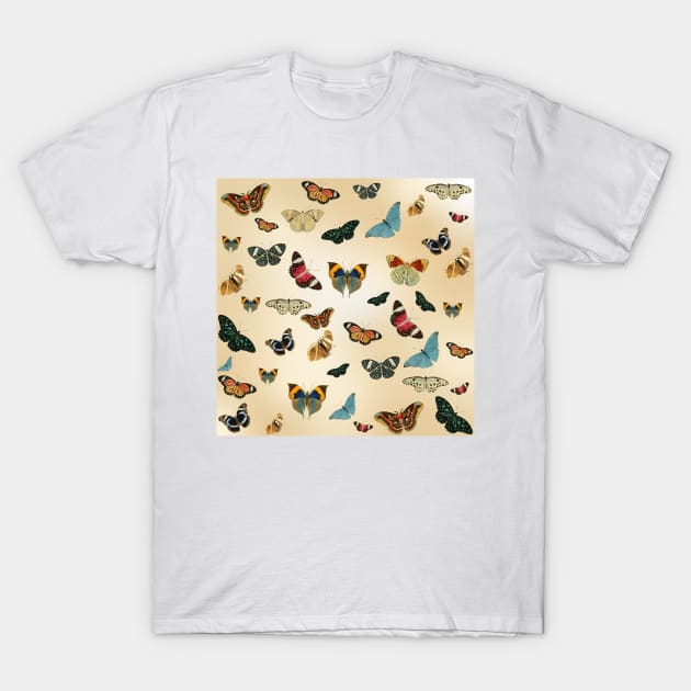 Vintage Butterfly Pattern T-Shirt by Yourfavshop600